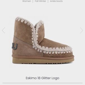 Mou Boots Eskimo 18 Glitter Logo size 39 NEW IN BOX